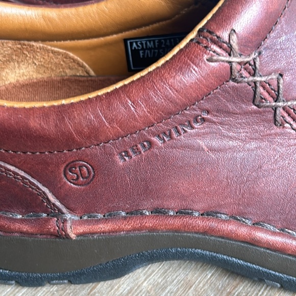 Red Wing Shoes Brown Leather Slip On Work Safety Shoes Women's Size 6.5 - Picture 9 of 14